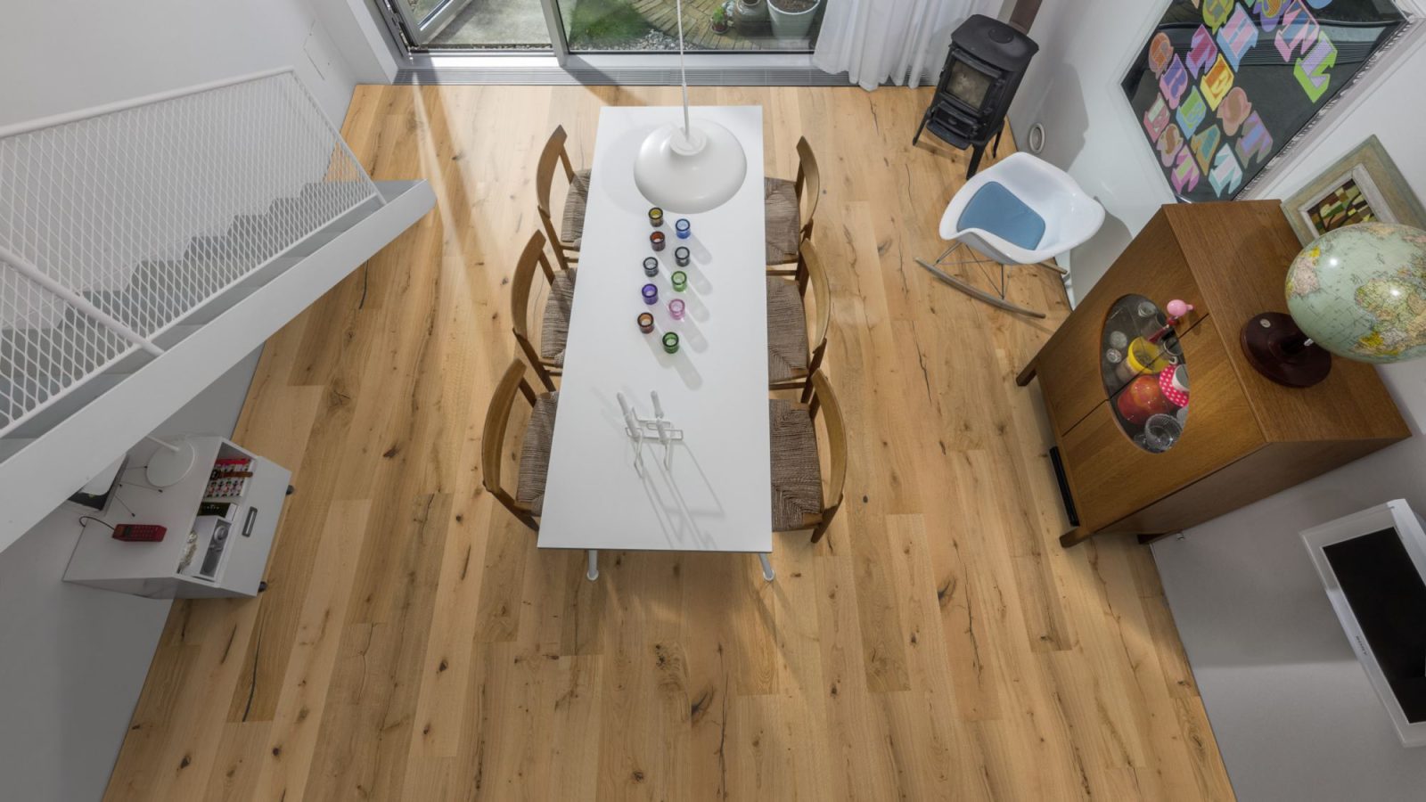 Heavily Brushed, Saw-Marked Oak With Natural Character