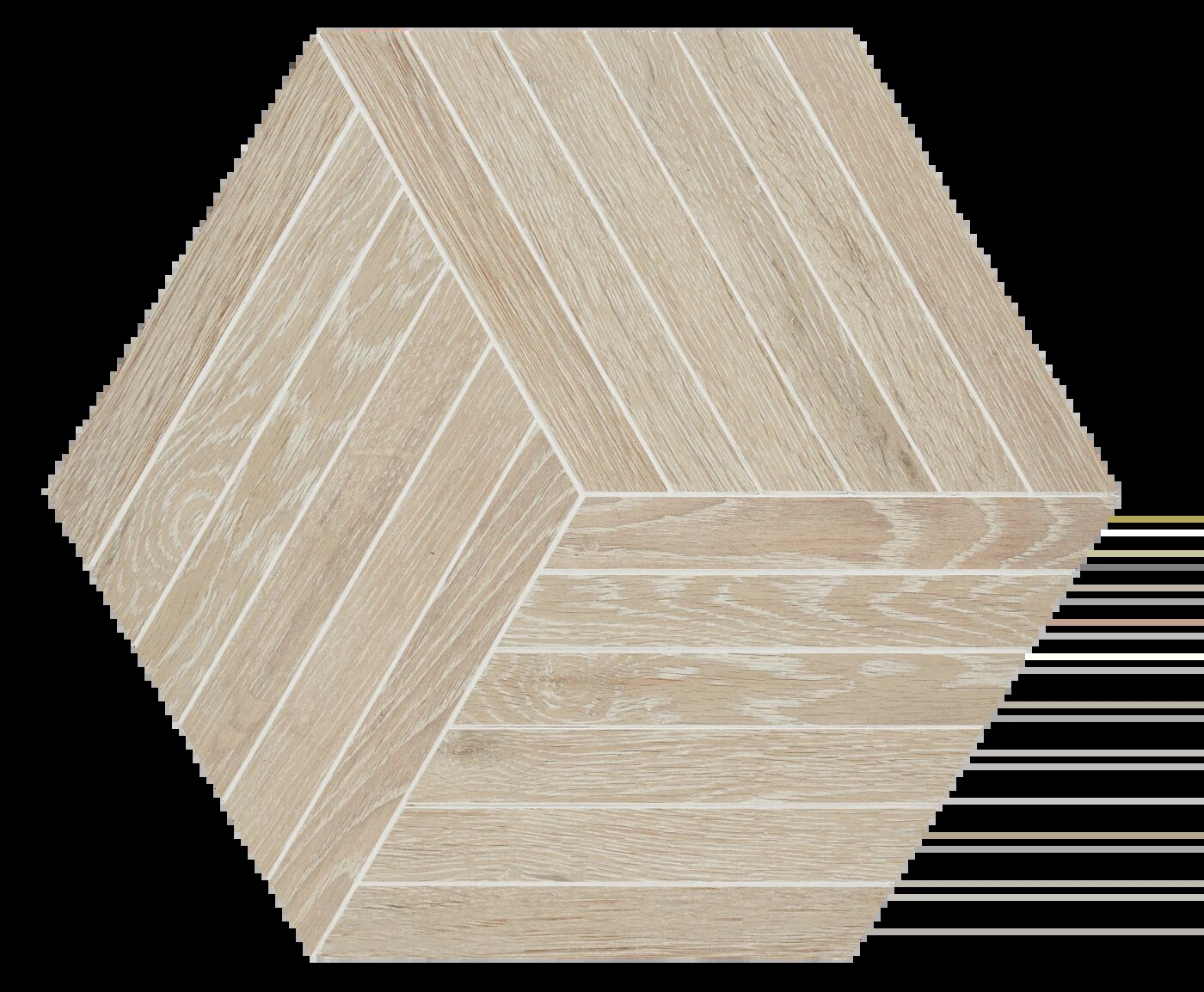 Arizona Tile Bio Attitude Almond Hex Mosaic Porcelain Tile (SKU AT-BIOATTHEX-ALMO)