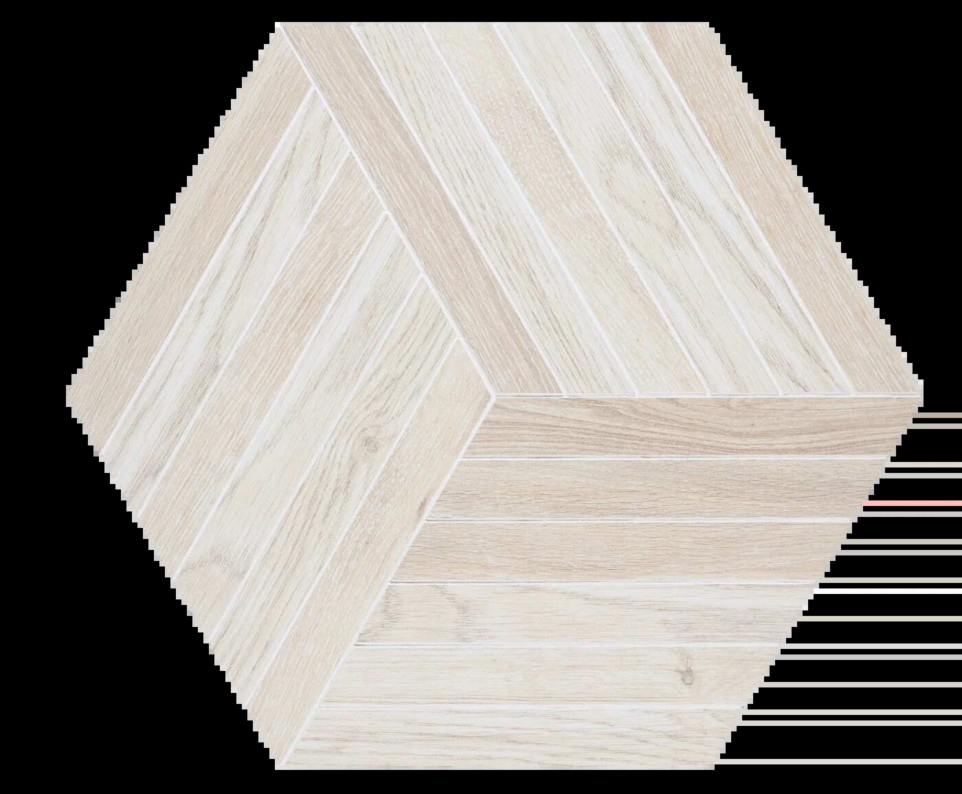 Arizona Tile Bio Attitude Cotton Hex Mosaic Porcelain Tile (SKU AT-BIOATTHEX-COTT)