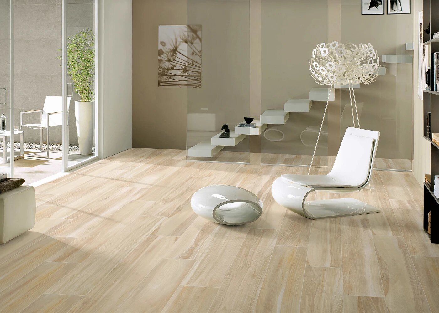 Arizona Tile Essence Cream 8" × 48" Plank Porcelain Tile (SKU AT-ESSENCE848-CREA)
