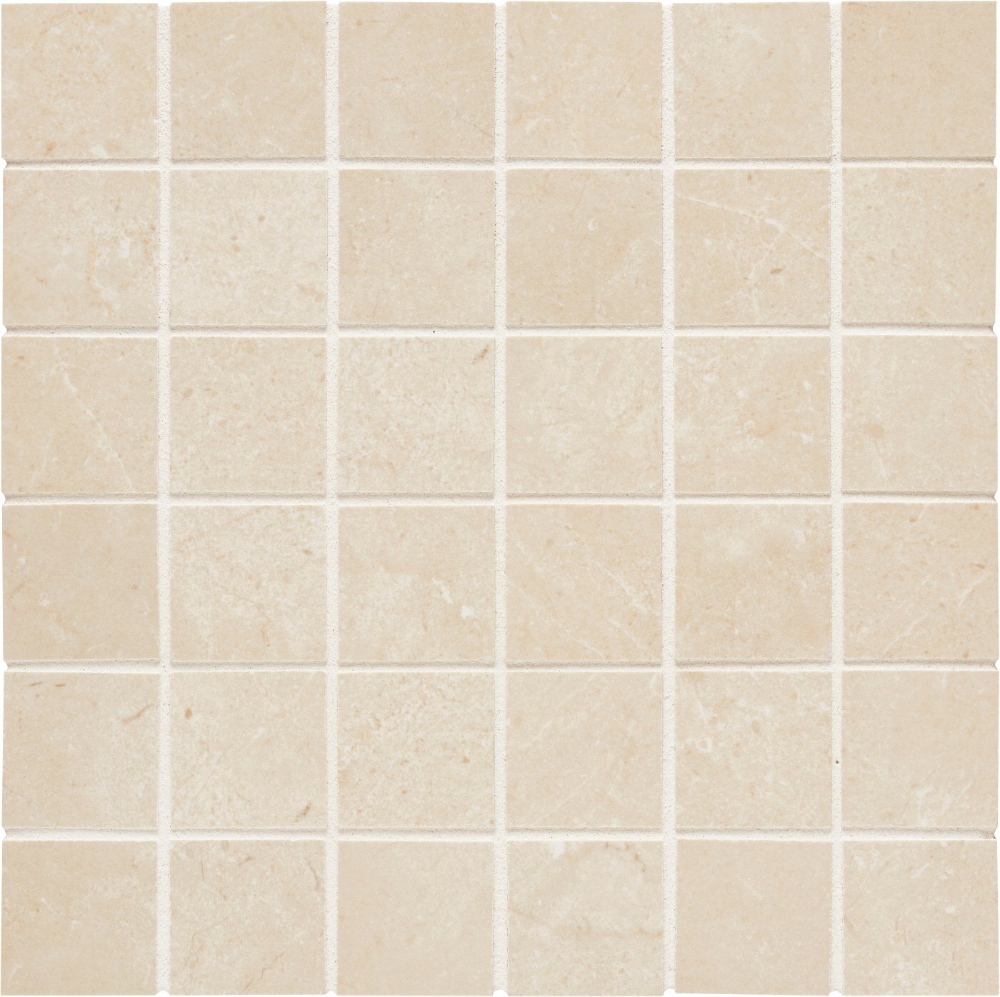 Arizona Tile Themar Crema Marfil 2" × 2" Mosaic Porcelain Tile (SKU AT-THEMAR22-CREM)