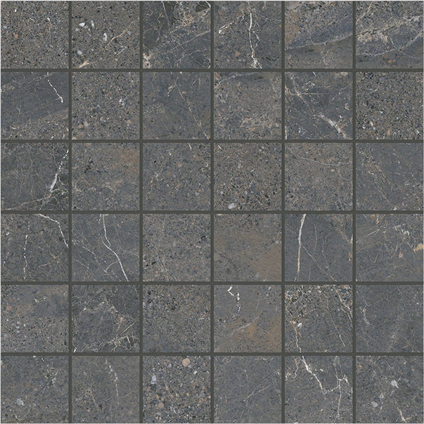 Arizona Tile Anthea Dark 2" × 2" Mosaic Porcelain Tile (SKU AT-ANTHEA22-DARK)