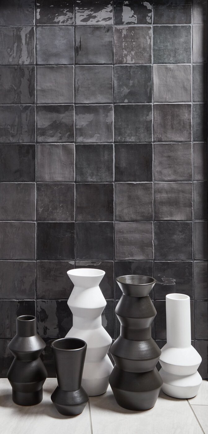 Arizona Tile Flash Graphite 5" × 5" Porcelain Tile (SKU AT-FLASH55-GRAP)