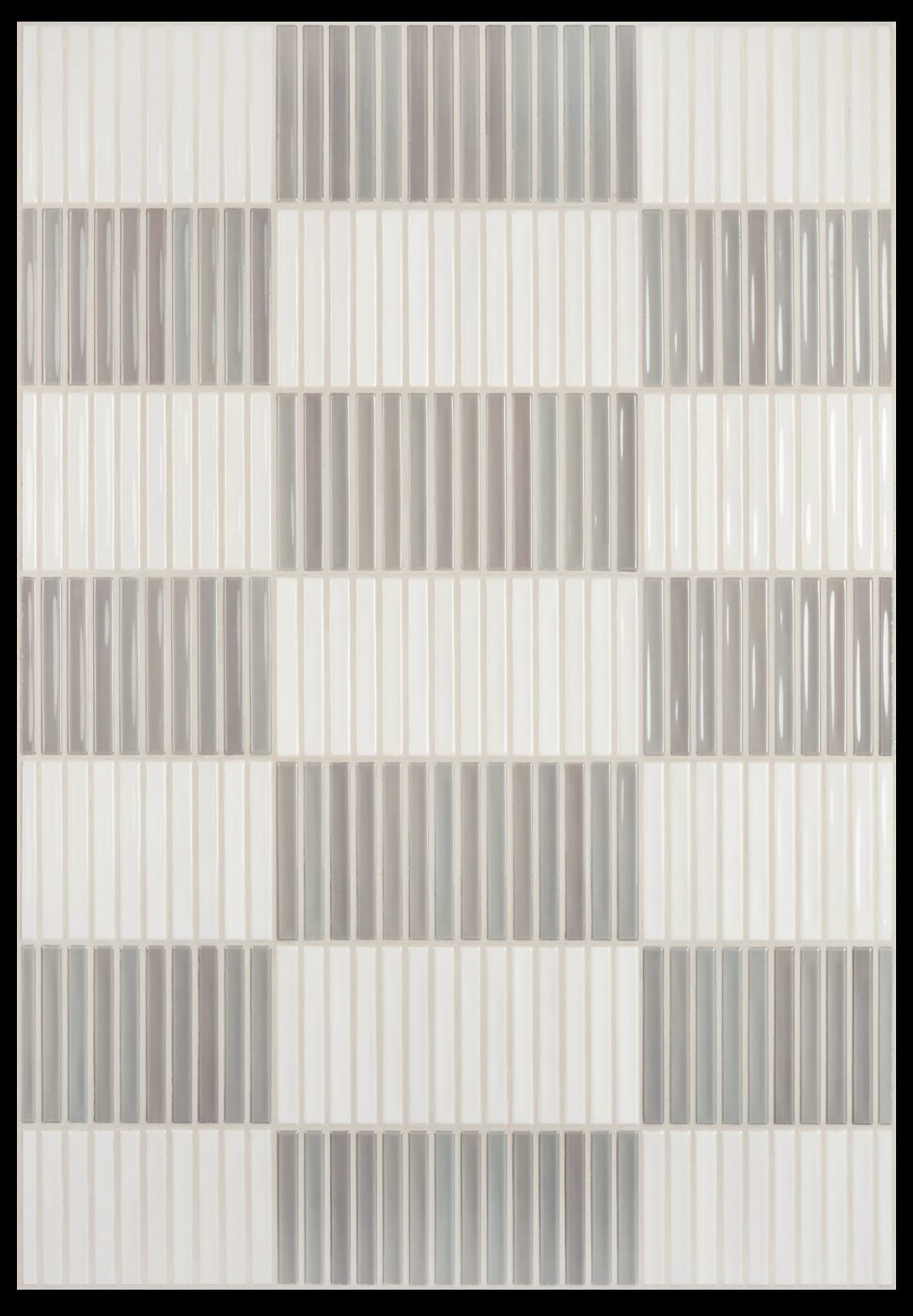 Arizona Tile Flash Bars Lead 5" × 10" Scored Bar Porcelain Tile (SKU AT-FLASHB510S-LEAD)