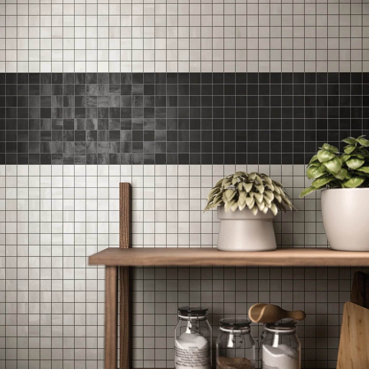 Arizona Tile Reflexion (Reflex) Mercury 2" × 2" Mosaic Porcelain Tile (SKU AT-REFLEX22-MERC)