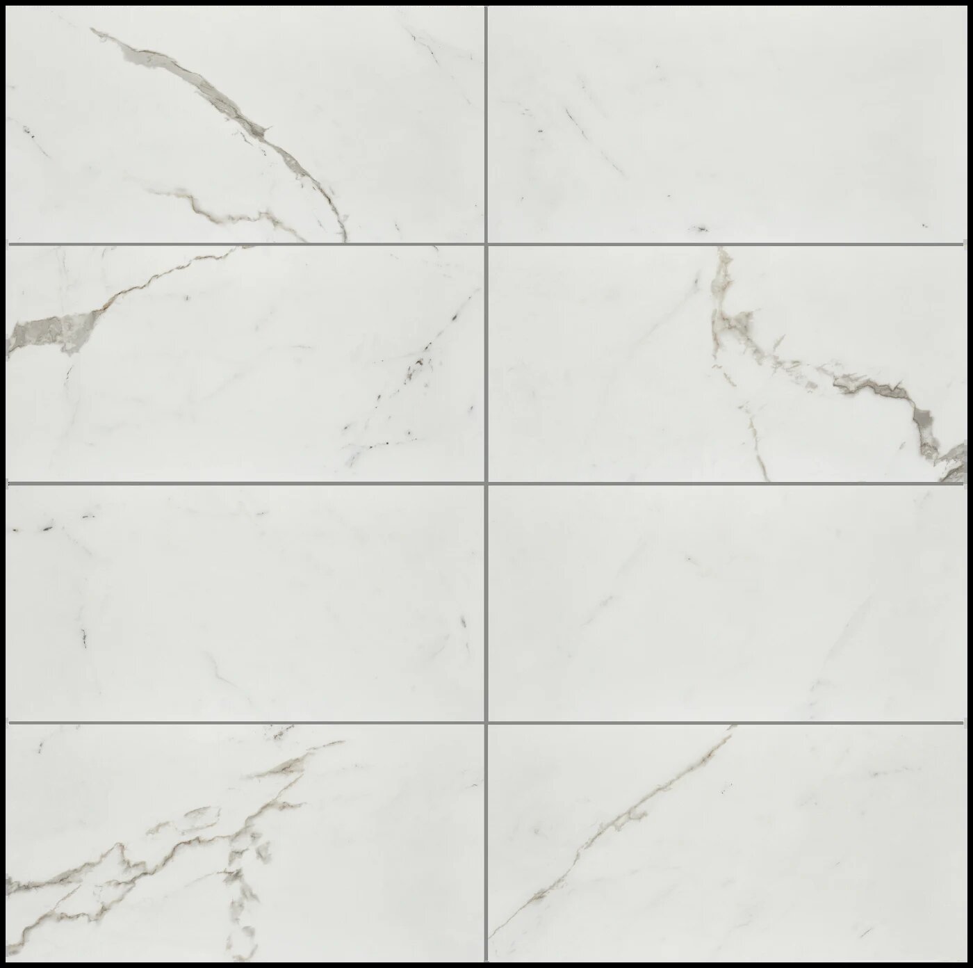 Arizona Tile Marvel Statuario Supremo 12" × 24" Porcelain Tile (SKU AT-MARVEL1224-STAT)