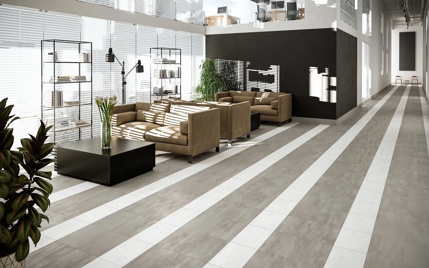 Arizona Tile Reflexion (Reflex) Titanium 12" × 24" Porcelain Tile (SKU AT-REFLEX1224-TITA)