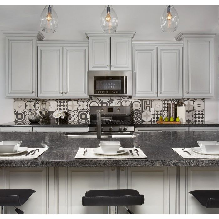 Arizona Tile Cementine Black And White Bw Mix Porcelain Tile — Field Tile & Mosaics, All Sizes