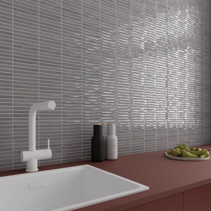 Arizona Tile Flash Bars Cool Grey Porcelain Tile — Field Tile & Mosaics, All Sizes