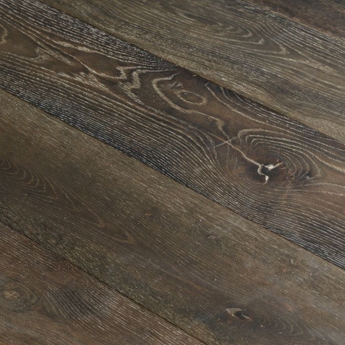 OASIS WARM LAND, OLD CARMEL COLLECTION, OC16, 8 3/4 INCH WIRE BRUSHED RUSTIC WHITE OAK, HARDWOOD FLOORING 