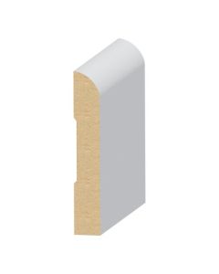EL & EL Streamline/Bullnose 9/16" x 3-1/2" MDF Ultralight Baseboard - 307MUL