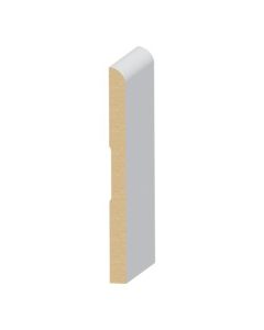 EL & EL Bullnose 9/16" x 7-1/4" MDF Ultralight Baseboard - 358MUL