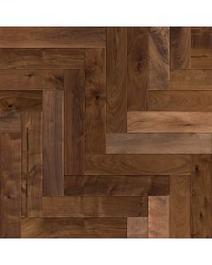Anderson Tuftex RYE AA833-17043 — Revival Walnut Herringbone pattern, overhead view