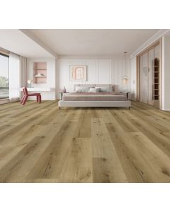 EURO OAK BB-604 BUILDER'S BOUTIQUE COLLECTION 7.17 INCH WIDE WATERPROOF SPC LUXURY VINYL FLOORING 