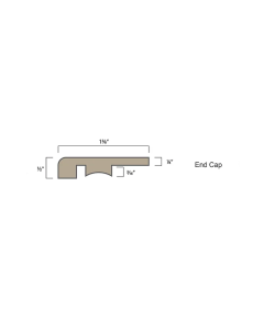 END CAP, VELLICHOR VINYL FLOORS MOLDING