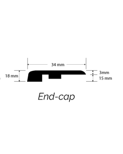 END CAP, NEXXACORE LAMINATE MOLDING