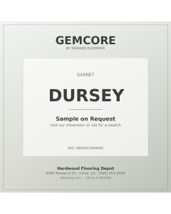 GemCore Dursey — Garnet Collection plank, angle view (REWGC20GNDS)