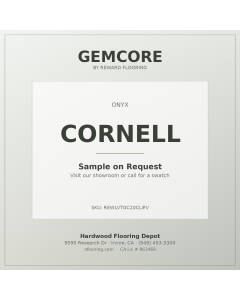 GemCore Cornell — Onyx Collection plank, angle view (REWLVTGC20CL-V)