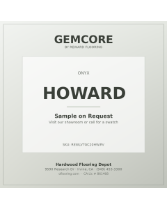 GemCore Howard — Onyx Collection plank, angle view (REWLVTGC20HW-V)