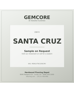 GemCore Santa Cruz — Onyx Collection plank, angle view (REWLVTGC20SC-V)
