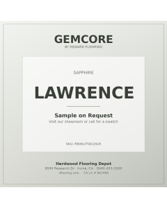 GemCore Lawrence — Sapphire Collection plank, angle view (REWLVTGC20LR)