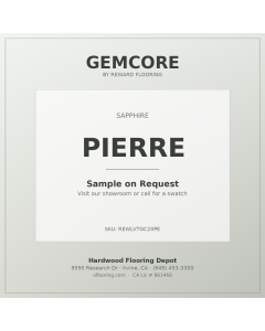 GemCore Pierre — Sapphire Collection plank, angle view (REWLVTGC20PE)