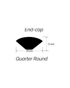 QUARTER ROUND, NEXXACORE LAMINATE MOLDING