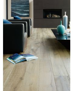 MEDITERRANEAN COLLECTION, KERREW MCKW517, CALIFORNIA CLASSICS, 8 INCH WIDE AGED WIRE BRUSHED FRENCH OAK