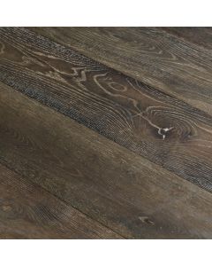 OASIS WARM LAND, OLD CARMEL COLLECTION, OC16, 8 3/4 INCH WIRE BRUSHED RUSTIC WHITE OAK, HARDWOOD FLOORING 