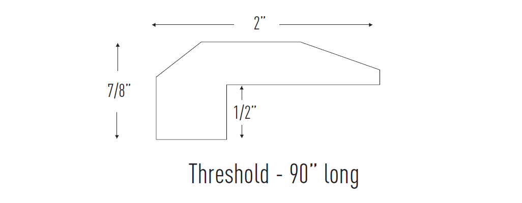 Threshold molding profile