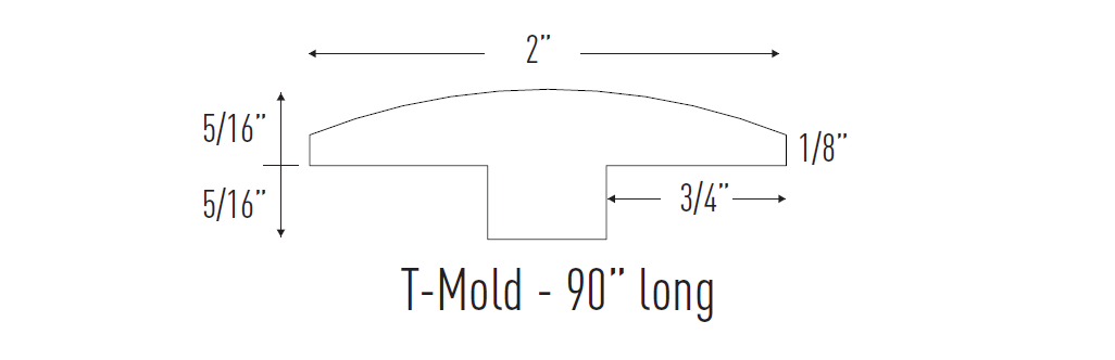 T-mold molding profile