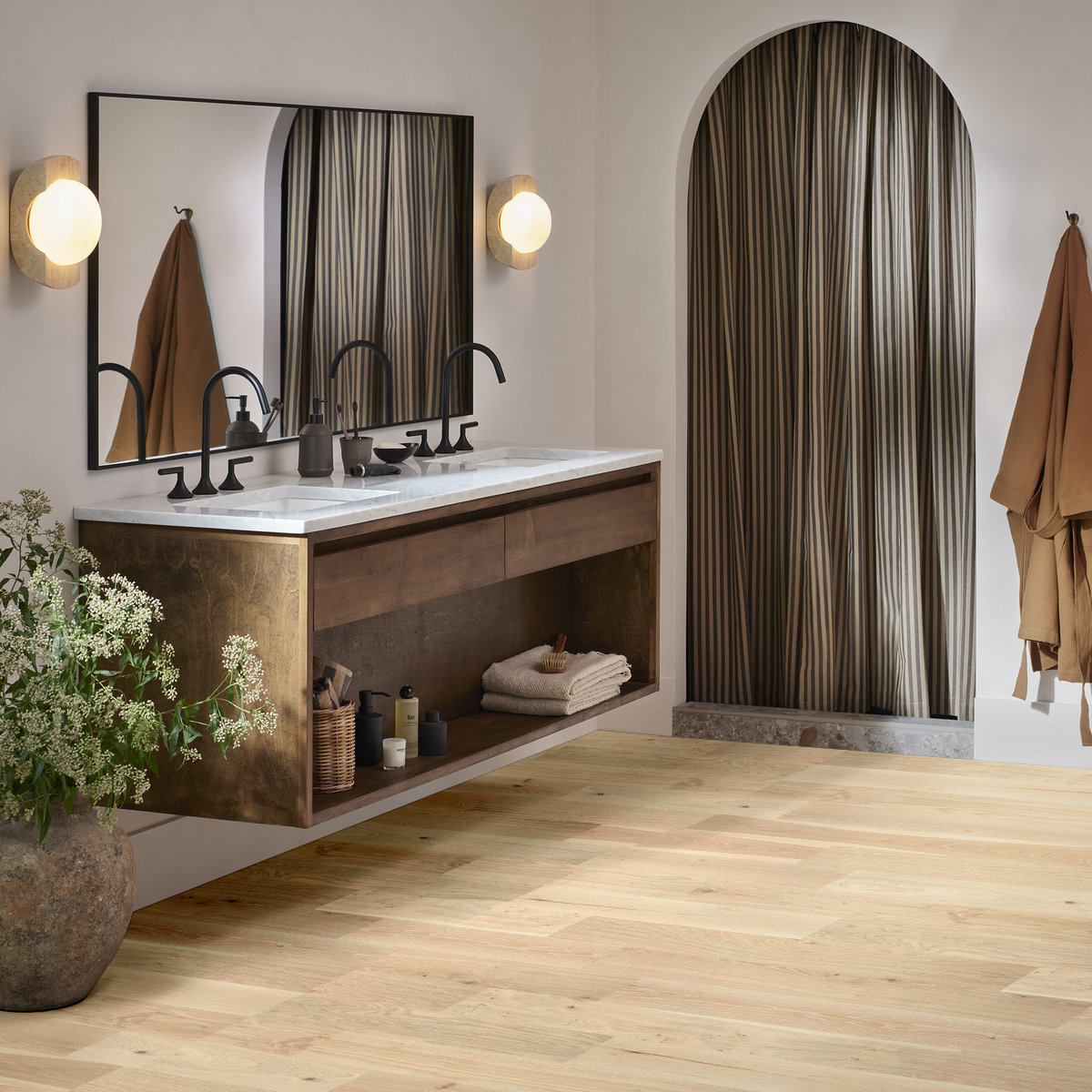 Noble Hall hardwood flooring room scene