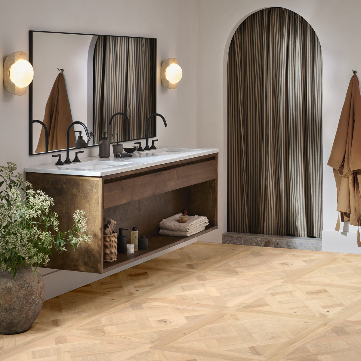 Provincial Parquet hardwood flooring room scene