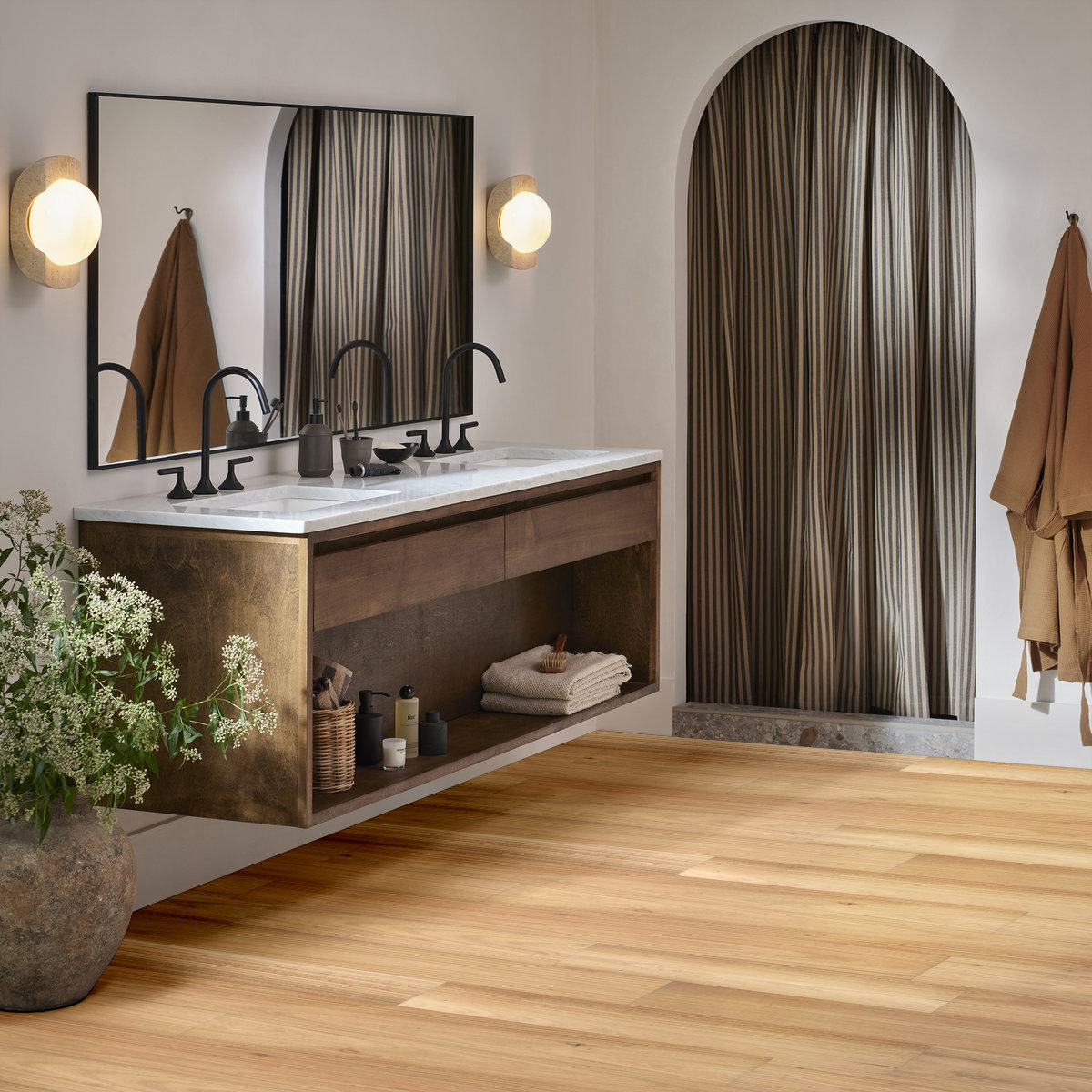 Valencia Walnut hardwood flooring room scene