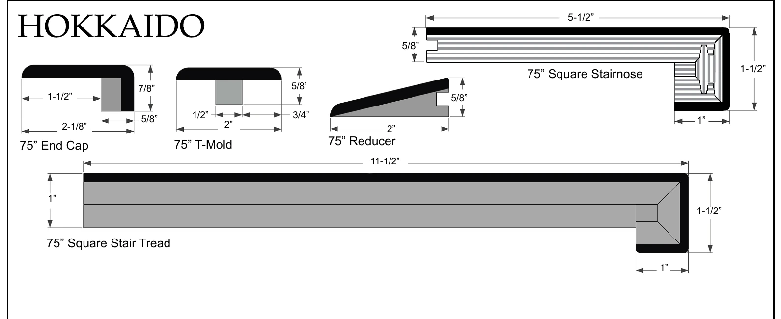 Monarch Plank Hokkaido molding profiles