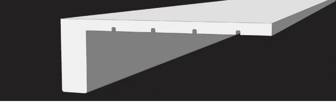Square Flush Stair Nosing