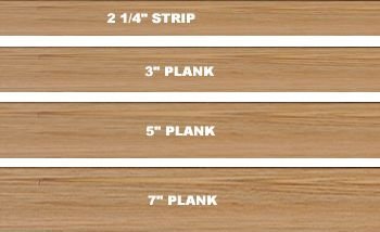 Hardwood Selection Irvine Orange, Hardwood Floor Plank Width
